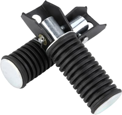 Allecto - Voetsteunen Moto - Achterste Voetsteunen - Aluminium - Geschikt voor GN125 QJ25 GS125 GT125-5 - Comfortabel en stijlvol - Motorfiets acce...
