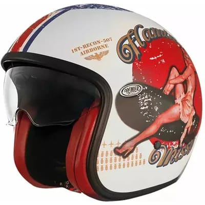 Jet motorhelm Premier Vintage Pu 8bm