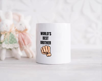 Akyol - world's best brother Spaarpot - Broer - broertje of broer - cadeau - verjaardag - broers - familie - 350 ML inhoud
