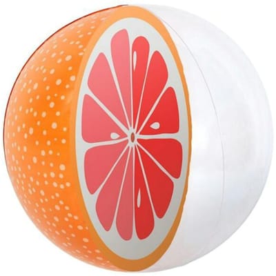 Piscine Gonflable 3D Pastèque Orange PVC Boule de Fête de Plage Boule de Sport d'Eau d'Été orange