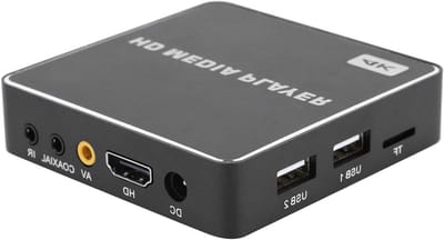 Mini Mediaspeler - Videospeler Box - Films Kijken - Ultra HD 4K HDR - 100-240V - Zwart