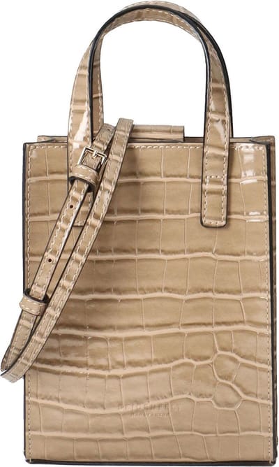 SEIDENFELT MANUFAKTUR Handtas Schoudertas Tuuli Mini Tote Sand / Gold Lichtbruin