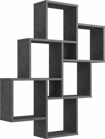 Wandrek Phoebe Antraciet - Breedte 81.2 cm - Hoogte 94.3 cm - Diepte 15.7 cm