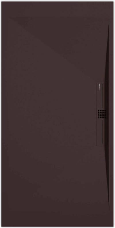 Sanifun douchebak Stone Side Chocolate Smooth 1100 x 900 P
