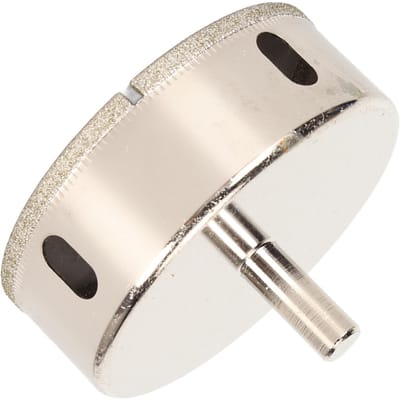 Scie cloche diamantée pour verre, céramique, carreaux de porcelaine, verre, marbre 85 mm outil électrique