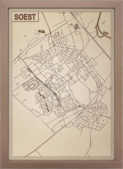 Decoratief Beeld - Houten Van Soest - Hout - Bekroned - Bruin - 21 X 30 Cm