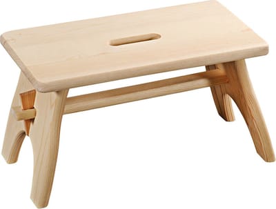 FSC® Houten Voetenbank - Opstapkruk - Opstapje - Houten krukje - Kinder kruk - Voeten bank - Afm. 42 x 21.5 x 20.5 Cm