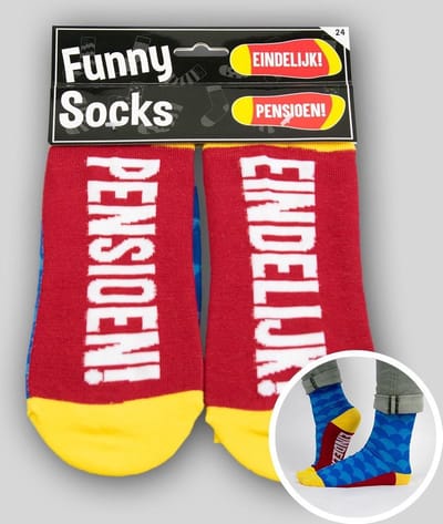 Funny Sokken - Eindelijk Pensioen