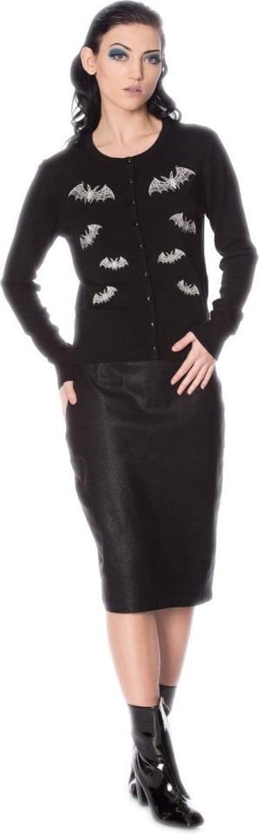 Banned - LACE BATS Cardigan - S - Zwart