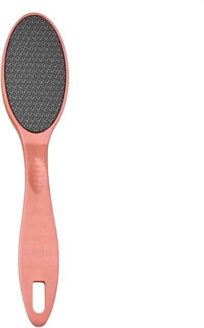 Voetvijl Glas - Eeltverwijderaar Hiel - Voetverzorging Thuis - Ergonomische Handgreep - 20.5 cm - Transparant