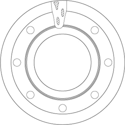 Remschijf TRW DF5078S