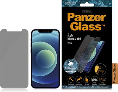 PanzerGlass Gehard Glas Privacy Screenprotector Geschikt voor Apple iPhone 12 Mini