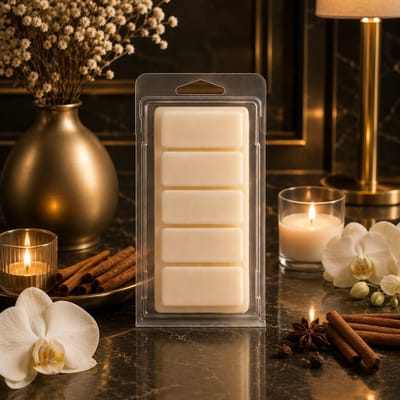 Waxmelts Ivory Lounge - Snapbar - 55 gram - 100 % Sojawas - Handmade - Dierproefvrij - Vegan - Hotel Chique - Huisparfum - wax melt - Voor in geurbrander - voor in waxbrander - Geur in huis - Geurkaars