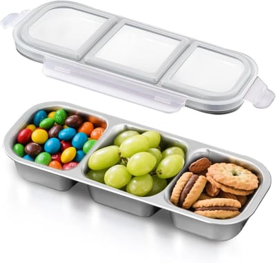 Lunchbox volwassenen - Lunchbox kinderen - Met 3 compartimenten -Maaltijdvoorbereiding - Oven-/vaatwasserbestendig - Lunchbox