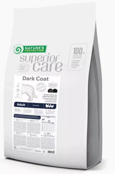 Nature's Protection Superior Care - volwassen honden met een donkere vacht - alle rassen - met gevogelte - 10kg