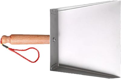 Kleine stofpan - Bureaureiniger veger - Snel opruimen - Roestvrij staal - 22 x 15 cm - Niet gespecificeerd