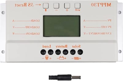 Zonnepaneel Controller MPPT 30A Lcd-scherm 12V 24V Solar Regulator Met Belasting Licht En Timer Controle for Max 50V