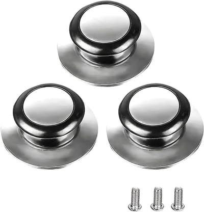 Vervangende Handgrepen voor Pannendeksels, 3 Stuks, Geschikt voor Kookpannen en Casseroles, Duurzaam en Ergonomisch