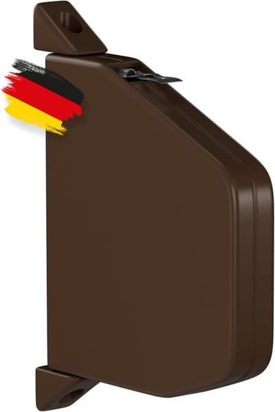 Snoerwikkelaar Rolluik - Oprolmechanisme - Rolluik Bediening - Automatische Inrijgfunctie - 153 mm Gatafstand - Bruin