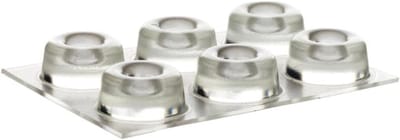Pack van 6 Transparante Sofo Docks, bump stop en kussens voor muren en deuren
