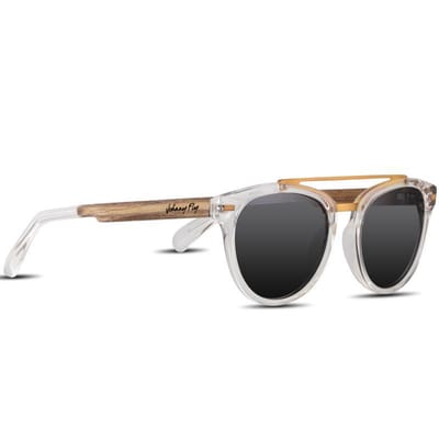 Johnny Fly Captain zonnebril - dames en heren - Crystal Clear - ecologisch