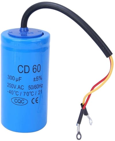 Dailygoods - Schakelcondensator - 250V - Explosieveilig apparaataccessoire - 300uf - Betrouwbaar en duurzaam - Geschikt voor verschillende apparaten -...