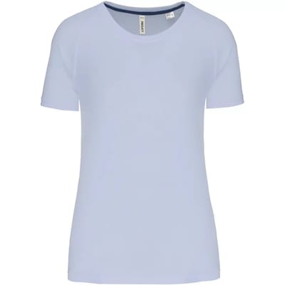 PROACT® Gerecycled damessport-T-shirt met ronde hals PA4013 - Iceberg Blue - L