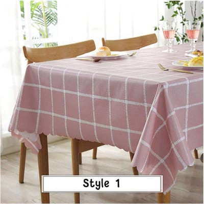 Tafelkleed Rechthoekig - Tafelhoes Tafeldecoratie - Bescherming en Decoratie - Waterafstotend PVC - 135x220 cm - Groen