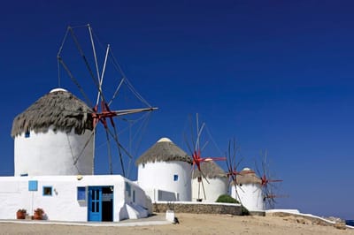 Fotobehang - Windmills 375x250cm - Vliesbehang