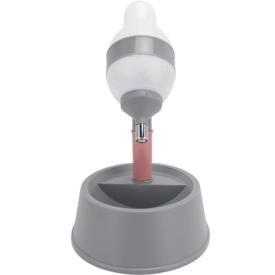 Distributeur d'eau sur pied pour animaux de compagnie 2 en 1 Chat Chien Bol sur pied avec Tige Amovible Alimentation Automatique en Eau Hauteur