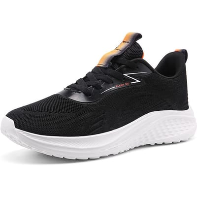 Heren Hardloopschoenen Zomer Mesh Outdoor Wandelen Zachte Zool Lichtgewicht Training Ademend Casual Joggingschoenen Tenis Masculino 45 black
