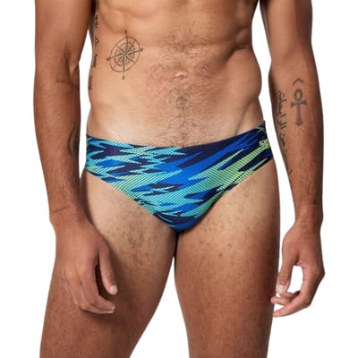 Speedo Printed Hyperboom Splice Brief Zwemslip Heren - Maat L