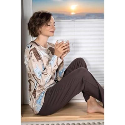 Katoenen dames pyjama veelkleurig Ringella - Meerdere kleuren - Maat - 38