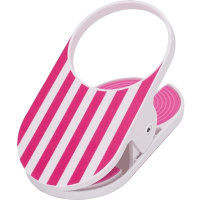 Clip-on Bekerhouder Knijpbaar Schattig Fel Gestreept Patroon Cruise Bekerhouder Clip voor Tafels Ligstoelen Strandstoel