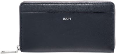 JOOP! Leren Portemonnee Lantea Blocking Yura Purse Dark Navy Donkerblauw