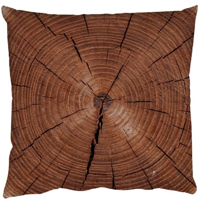 Sierkussens - Kussentjes Woonkamer - 50x50 cm - Boom - Ringen - Bruin