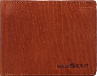 Greenburry House of Norway Portemonnee RFID-bescherming Leer 13 cm - Jongens - Horizontaal - natur