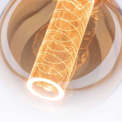Inner Glow Edition LED Globe Binnenkolf spiraalpatroon E27 230V 230lm 4W 1800K Goud