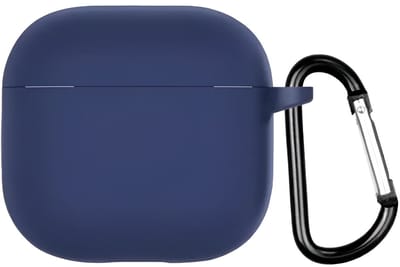 Studio Air® Airpods 4 Hoesje - Met Haak - Soepele Siliconen Case - Royal Blue