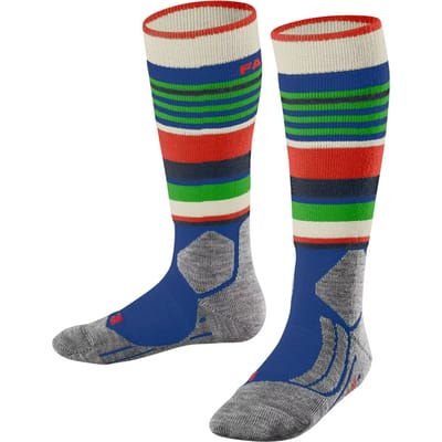 FALKE SK2 Intermediate warm dik Wol Functioneel Materiaal skisokken kinderen blauw - maat 31-34