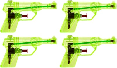 Waterpistool - kunststof - groen - 13 cm - speelgoed waterpistolen