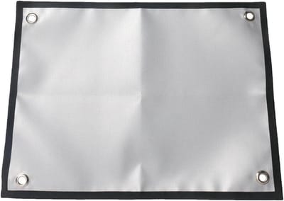Vuurplaats Mat - Beschermpad Buiten - Veilig Buiten Koken - Hittebestendig Glasvezel - 35x46cm - Zwart