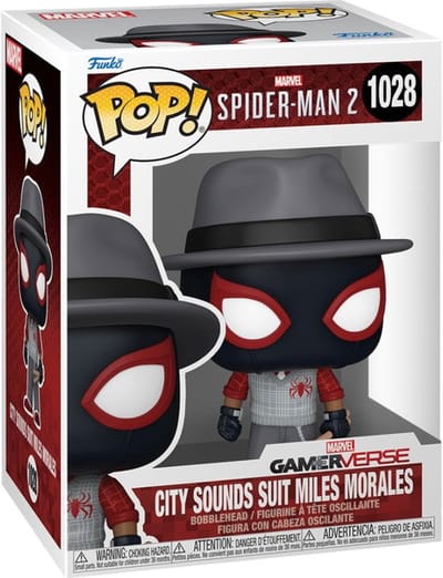 Spider-Man 2 - City Sounds Suit Miles Morales vinylfiguur 1028 Funko Pop! meerkleurig PVC -