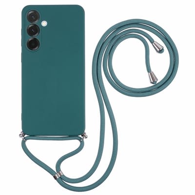 Coverup Hoesje - Geschikt voor Samsung Galaxy A17 Hoesje - Coverup Colour TPU Back Cover met Koord - Everglade Green