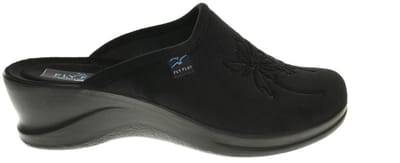 Zwarte Fly Flot Pantoffel Hak maat 38