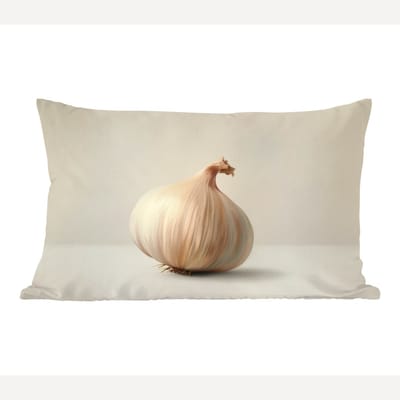 Sierkussens - Kussentjes Woonkamer - 60x40 cm - Knoflook - Natuurlijk - Beige