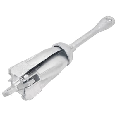vidaXL - Anker - inklapbaar - 4 - kg - thermisch - verzinkt - gietijzer - zilver