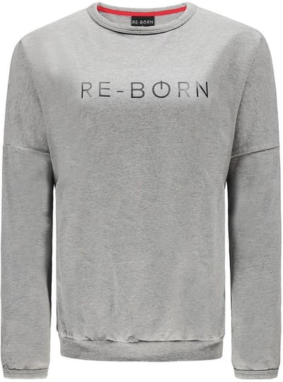 Re-Born - Sportkleding - Sport trui - Trui ronde hals - Dames - Grijs - Maat M