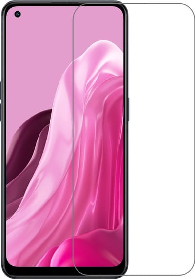 LuxeBass Screenprotector geschikt voor Oppo Reno 8 Lite - Gehard Glas - glas scherm - bescherming