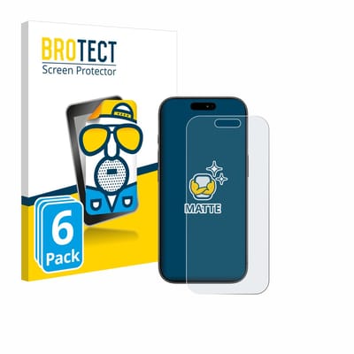 BROTECT - Screenprotector voor Apple iPhone 17 Pro - Folie Beschermfolie matte 6 Stuks